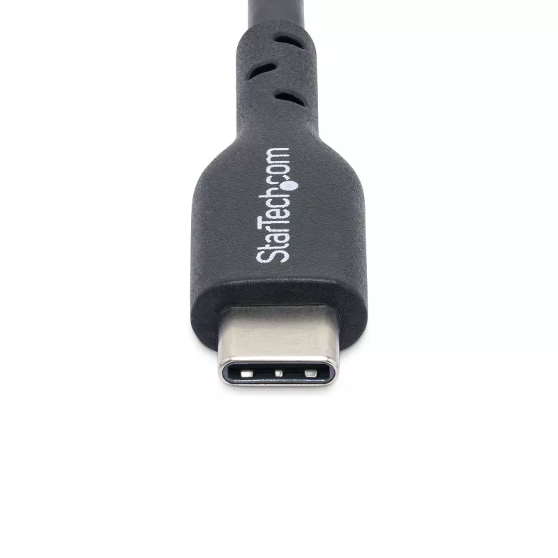 StarTech.com Cable de carga USB-C de 1 m (3 ft), cable USB-C, cable de carga para portátil USB 2.0 Type-C, 60W 3A Power Delivery, funda de TPE, cable de datos USB-C, M/M