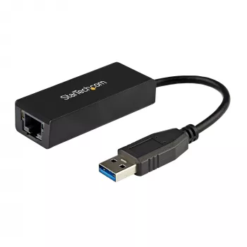 StarTech.com Adaptador de red USB 3.0 a Gigabit Ethernet, 10/100/1000 Mbit/s, USB a RJ45, adaptador USB 3.0 a LAN, adaptador Ethernet USB 3.0 (GbE), conforme a TAA