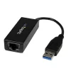 StarTech.com Adaptador de red USB 3.0 a Gigabit Ethernet, 10/100/1000 Mbit/s, USB a RJ45, adaptador USB 3.0 a LAN, adaptador Ethernet USB 3.0 (GbE), conforme a TAA