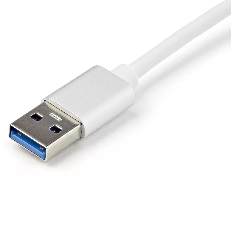 StarTech.com Adaptador de red USB 3.0 a Gigabit - Plateado, con cable, USB, Ethernet, 2000 Mbit/s, Plateado