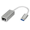 StarTech.com Adaptador de red USB 3.0 a Gigabit - Plateado, con cable, USB, Ethernet, 2000 Mbit/s, Plateado