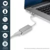 StarTech.com Adaptador de red USB 3.0 a Gigabit - Plateado, con cable, USB, Ethernet, 2000 Mbit/s, Plateado