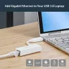 StarTech.com Adaptador de red USB 3.0 a Gigabit Ethernet, 10/100/1000 Mbit/s, USB a RJ45, adaptador USB 3.0 a LAN, adaptador Ethernet USB 3.0 (GbE), conforme a TAA