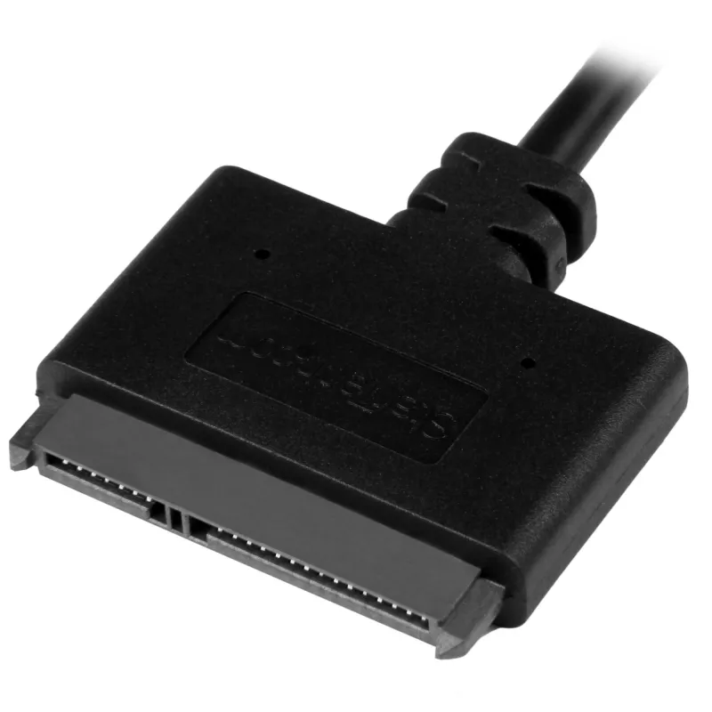 StarTech.com Adaptador USB 3.1 a SATA de 2,5 pulgadas – USB 3.1 Gen 2 10 Gbit/s con UASP, convertidor externo de almacenamiento para HDD/SSD