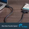 StarTech.com Adaptador USB 3.1 a SATA de 2,5 pulgadas – USB 3.1 Gen 2 10 Gbit/s con UASP, convertidor externo de almacenamiento para HDD/SSD