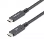 StarTech.com Cable USB-C a USB-C de 1,8 m – 5 A, 100 W PD 3.0 – Certificado para Chromebook – Certificado USB-IF – M/M – USB 3.0 5 Gbit/s – Cable de carga USB-C – Cable USB Type-C