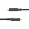StarTech.com Cable USB-C a USB-C de 1,8 m – 5 A, 100 W PD 3.0 – Certificado para Chromebook – Certificado USB-IF – M/M – USB 3.0 5 Gbit/s – Cable de carga USB-C – Cable USB Type-C