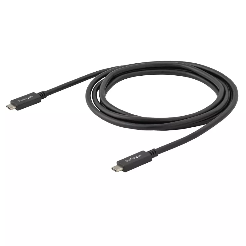 StarTech.com Cable USB-C con Power Delivery (3A) – M/M – 2 m (6 ft.) – USB 3.0 – certificado por USB-IF