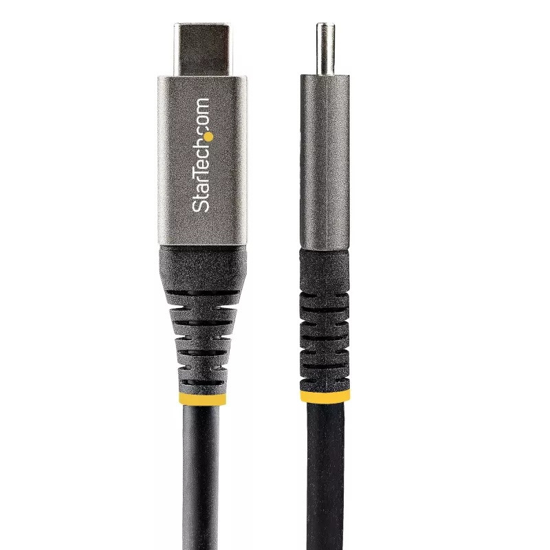 StarTech.com Cable USB-C de 2 m 5Gbps – Cable USB-C de alta calidad – Cable USB 3.0 (5Gbps) Type-C – Carga Power Delivery de 100W (5A), DP Alt Mode – Cable USB-C a C – Carga y sincronización