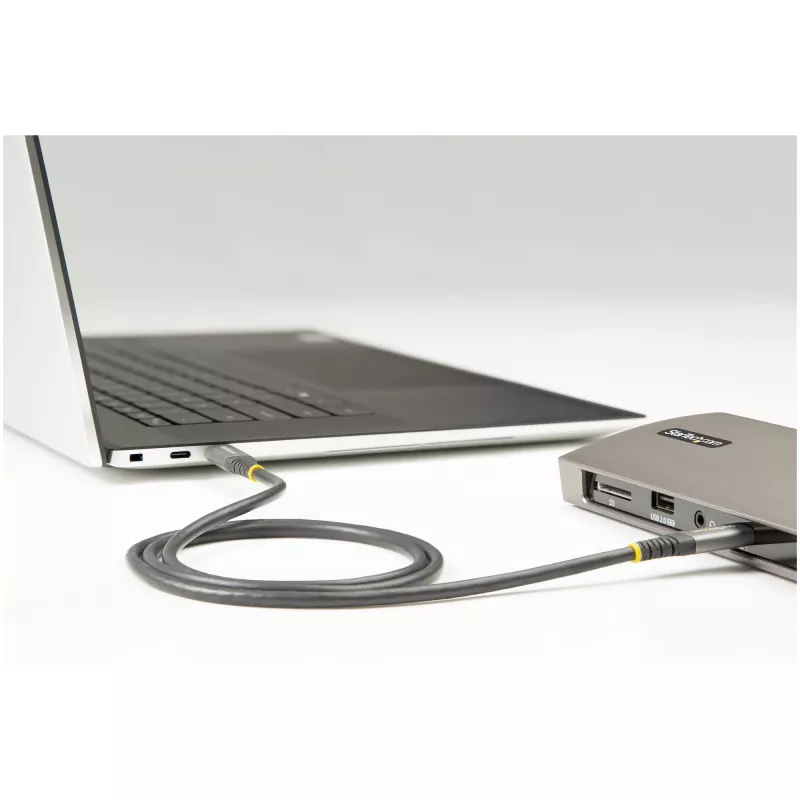 StarTech.com Cable USB-C de 2 m 5Gbps – Cable USB-C de alta calidad – Cable USB 3.0 (5Gbps) Type-C – Carga Power Delivery de 100W (5A), DP Alt Mode – Cable USB-C a C – Carga y sincronización