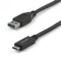 StarTech.com USB31AC1M cable de USB-A a USB-C, macho/macho, USB 3.1, 10 Gbps, 1 m (3 ft), negro