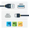 StarTech.com USB31AC1M cable de USB-A a USB-C, macho/macho, USB 3.1, 10 Gbps, 1 m (3 ft), negro
