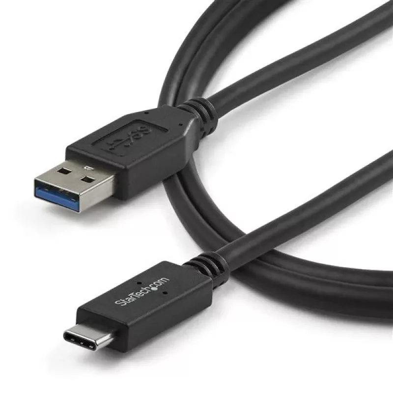 StarTech.com USB31AC1M cable de USB-A a USB-C, macho/macho, USB 3.1, 10 Gbps, 1 m (3 ft), negro