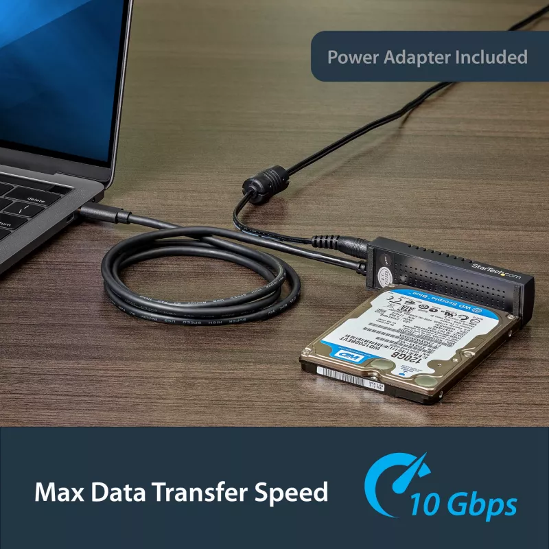 StarTech.com Cable adaptador USB 3.1 (10 Gbps) para unidades SATA de 2,5 y 3,5 pulgadas – USB-C