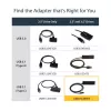 StarTech.com Cable adaptador USB 3.1 (10 Gbps) para unidades SATA de 2,5 y 3,5 pulgadas – USB-C