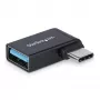 StarTech.com Adaptador USB-C a USB-A en ángulo, USB 5 Gbit/s, adaptador compacto de conector macho USB-C a conector hembra USB-A, carcasa metálica, macho/hembra