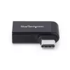 StarTech.com Adaptador USB-C a USB-A en ángulo, USB 5 Gbit/s, adaptador compacto de conector macho USB-C a conector hembra USB-A, carcasa metálica, macho/hembra