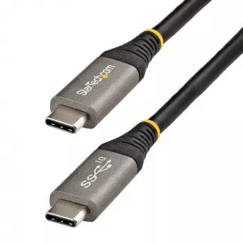 StarTech.com Cable USB-C de 3ft (1m) 10 Gbit/s – Cable USB-C certificado por USB-IF – Cable USB 3.1 Type-C – Carga Power Delivery de 100W (5A), DP Alt Mode – Cable USB-C a C – Carga y sincronización