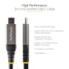StarTech.com Cable USB-C de 3ft (1m) 10 Gbit/s – Cable USB-C certificado por USB-IF – Cable USB 3.1 Type-C – Carga Power Delivery de 100W (5A), DP Alt Mode – Cable USB-C a C – Carga y sincronización