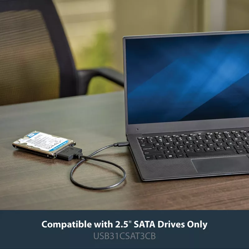 StarTech.com Cable adaptador USB 3.1 (10 Gbit/s) para unidades SATA de 2,5 pulgadas – USB-C