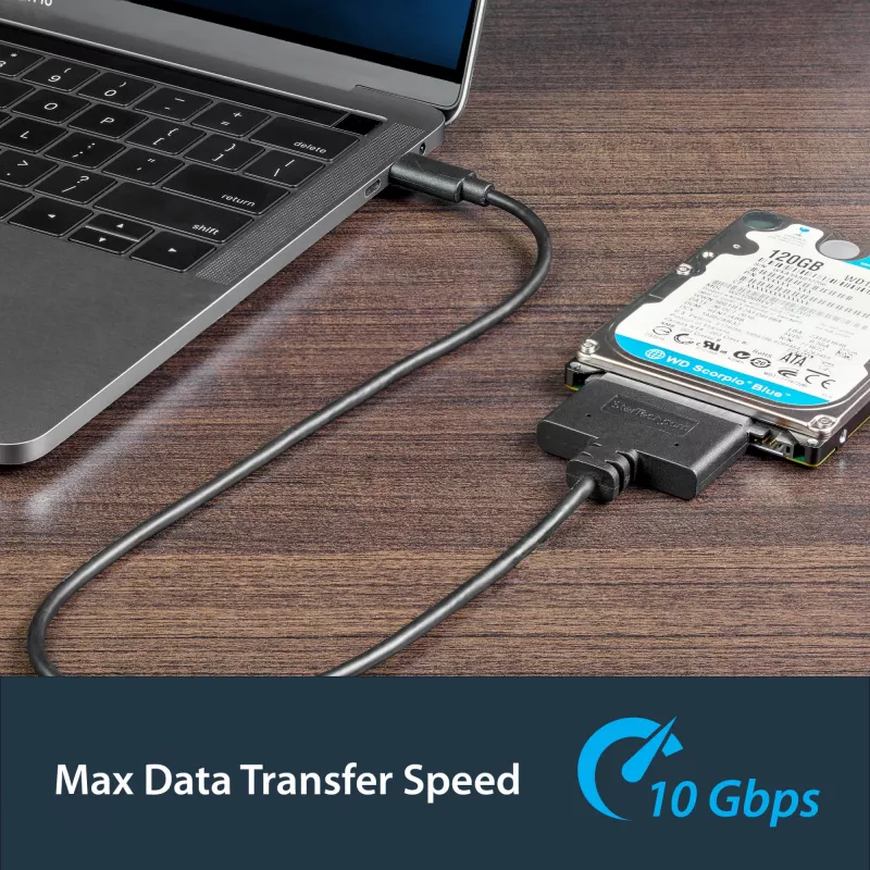 StarTech.com Cable adaptador USB 3.1 (10 Gbit/s) para unidades SATA de 2,5 pulgadas – USB-C