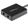 StarTech.com Adaptador de red USB 3.0 a Gigabit Ethernet de doble puerto con puerto USB