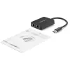 StarTech.com Adaptador de red USB 3.0 a Gigabit Ethernet de doble puerto con puerto USB