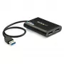 StarTech.com Adaptador USB 3.0 a doble DisplayPort – 4K 60 Hz, 3.2 Gen 1 (3.1 Gen 1), USB Type-A, salida DisplayPort, 4096 x 2160 píxeles