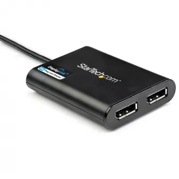 StarTech.com Adaptador USB 3.0 a doble DisplayPort – 4K 60 Hz, 3.2 Gen 1 (3.1 Gen 1), USB Type-A, salida DisplayPort, 4096 x 2160 píxeles