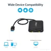 StarTech.com Adaptador USB 3.0 a doble DisplayPort – 4K 60 Hz, 3.2 Gen 1 (3.1 Gen 1), USB Type-A, salida DisplayPort, 4096 x 2160 píxeles