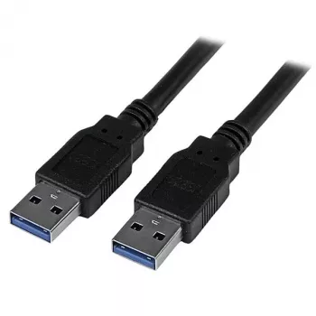 StarTech.com USB3SAA3MBK cable USB 3.0, de USB-A a USB-A, macho/macho, USB 3.1 Gen 1 (5 Gbps), 3 m (10 ft), negro