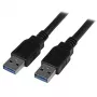 StarTech.com USB3SAA3MBK cable USB 3.0, de USB-A a USB-A, macho/macho, USB 3.1 Gen 1 (5 Gbps), 3 m (10 ft), negro