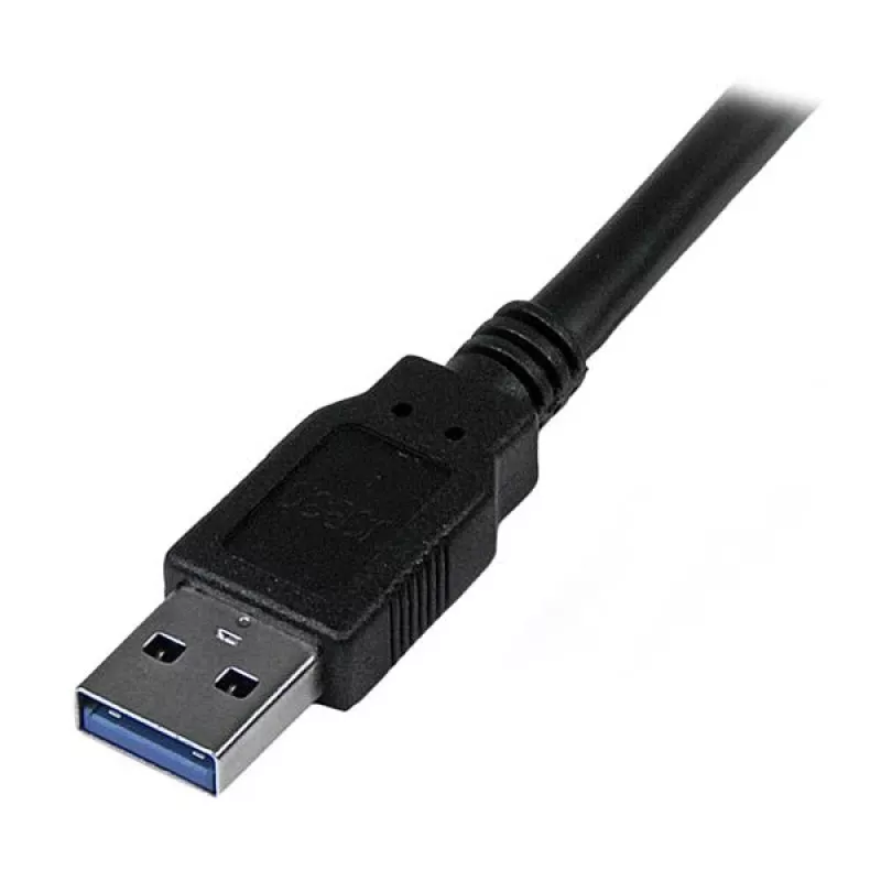 StarTech.com USB3SAA3MBK cable USB 3.0, de USB-A a USB-A, macho/macho, USB 3.1 Gen 1 (5 Gbps), 3 m (10 ft), negro