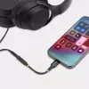 StarTech.com USBCAUDIO2 adaptador de audio de USB-C a 3,5 mm TRRS para auriculares/auriculares con micrófono, DAC de 32 bits, compatible con Thunderbolt, 12,7 cm, negro