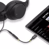 StarTech.com USBCAUDIO2 adaptador de audio de USB-C a 3,5 mm TRRS para auriculares/auriculares con micrófono, DAC de 32 bits, compatible con Thunderbolt, 12,7 cm, negro