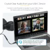 StarTech.com USBCAUDIO2 adaptador de audio de USB-C a 3,5 mm TRRS para auriculares/auriculares con micrófono, DAC de 32 bits, compatible con Thunderbolt, 12,7 cm, negro