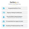 StarTech.com USBCAUDIO2 adaptador de audio de USB-C a 3,5 mm TRRS para auriculares/auriculares con micrófono, DAC de 32 bits, compatible con Thunderbolt, 12,7 cm, negro