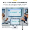 StarTech.com Adaptador USB-C a HDMI, vídeo 4K 60 Hz, HDR10, dongle USB-C a monitor HDMI, compatible con USB4 / Thunderbolt