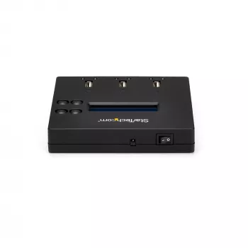 StarTech.com Duplicador y borrador de memorias USB independiente de 1 a 2, copiador de unidades flash USB múltiples, copia de sistema y archivos y de unidad completa a 1,5 GB/min, borrado simple y de 3 pasadas, pantalla LCD – TAA