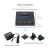 StarTech.com Duplicador y borrador de memorias USB independiente de 1 a 2, copiador de unidades flash USB múltiples, copia de sistema y archivos y de unidad completa a 1,5 GB/min, borrado simple y de 3 pasadas, pantalla LCD – TAA