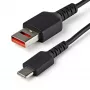 StarTech.com Cable de carga segura de 3 ft (1 m) – Cable de solo carga bloqueador de datos USB-A a USB-C – Cable de carga sin datos solo alimentación para teléfono/tableta – Cable adaptador de protección USB bloqueador de datos