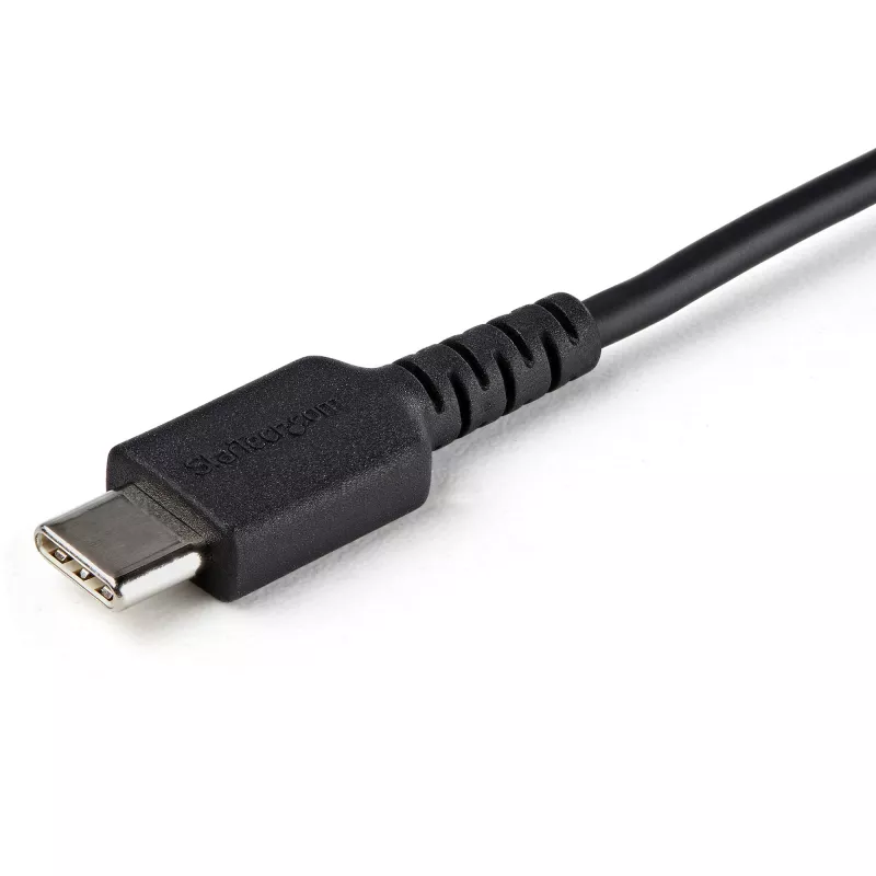 StarTech.com Cable de carga segura de 3 ft (1 m) – Cable de solo carga bloqueador de datos USB-A a USB-C – Cable de carga sin datos solo alimentación para teléfono/tableta – Cable adaptador de protección USB bloqueador de datos