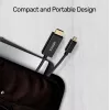 Unitek V1152A cable adaptador de Mini DisplayPort a HDMI, 4K 30 Hz, 2 m, negro