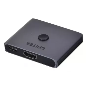 Switch HDMI Unitek V1163A 2x1 8K 60 Hz — 2 entradas a 1 salida