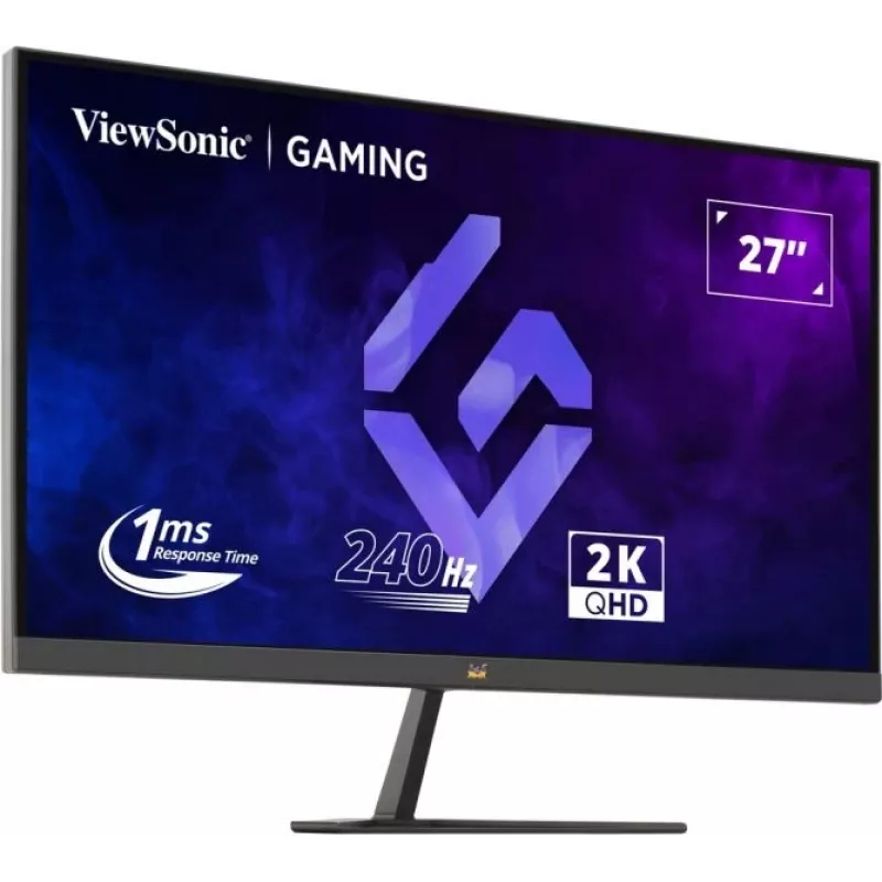 ViewSonic VX2758A-2K-PRO-3 monitor gaming de 27 pulgadas (68,6 cm), IPS, 2560 x 1440 QHD, 240 Hz, 1 ms, FreeSync Premium, HDR400, 2x HDMI 2.1, DisplayPort, negro
