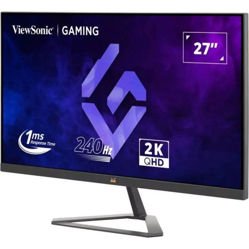 ViewSonic VX2758A-2K-PRO-3 monitor gaming de 27 pulgadas (68,6 cm), IPS, 2560 x 1440 QHD, 240 Hz, 1 ms, FreeSync Premium, HDR400, 2x HDMI 2.1, DisplayPort, negro