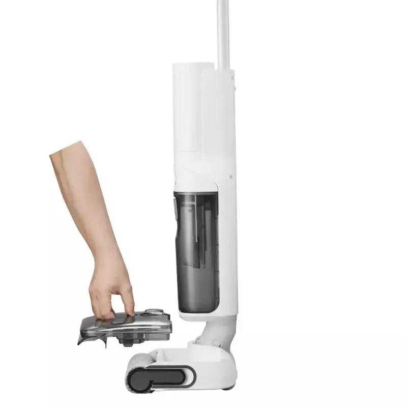 Roborock F25 RT aspiradora y fregadora inalámbrica de sólidos y líquidos, depósito de 0,87 l de agua limpia / 0,72 l de agua sucia, hasta 40 min, blanca