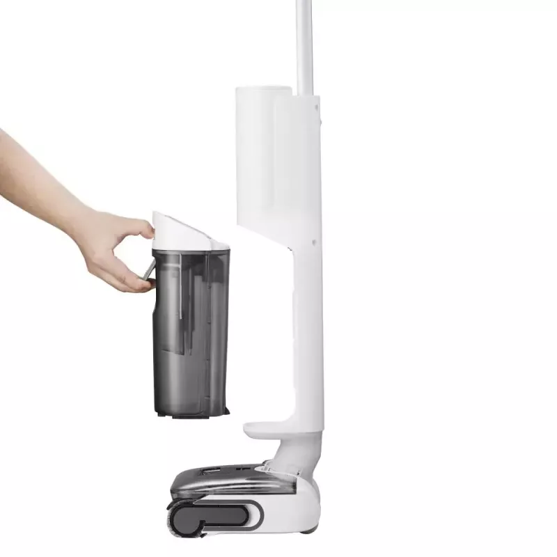 Roborock F25 RT aspiradora y fregadora inalámbrica de sólidos y líquidos, depósito de 0,87 l de agua limpia / 0,72 l de agua sucia, hasta 40 min, blanca