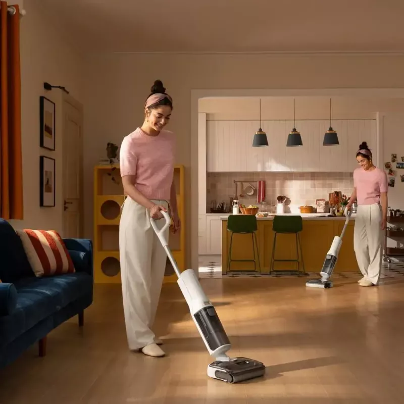 Roborock F25 RT aspiradora y fregadora inalámbrica de sólidos y líquidos, depósito de 0,87 l de agua limpia / 0,72 l de agua sucia, hasta 40 min, blanca