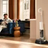 Roborock F25 RT aspiradora y fregadora inalámbrica de sólidos y líquidos, depósito de 0,87 l de agua limpia / 0,72 l de agua sucia, hasta 40 min, blanca
